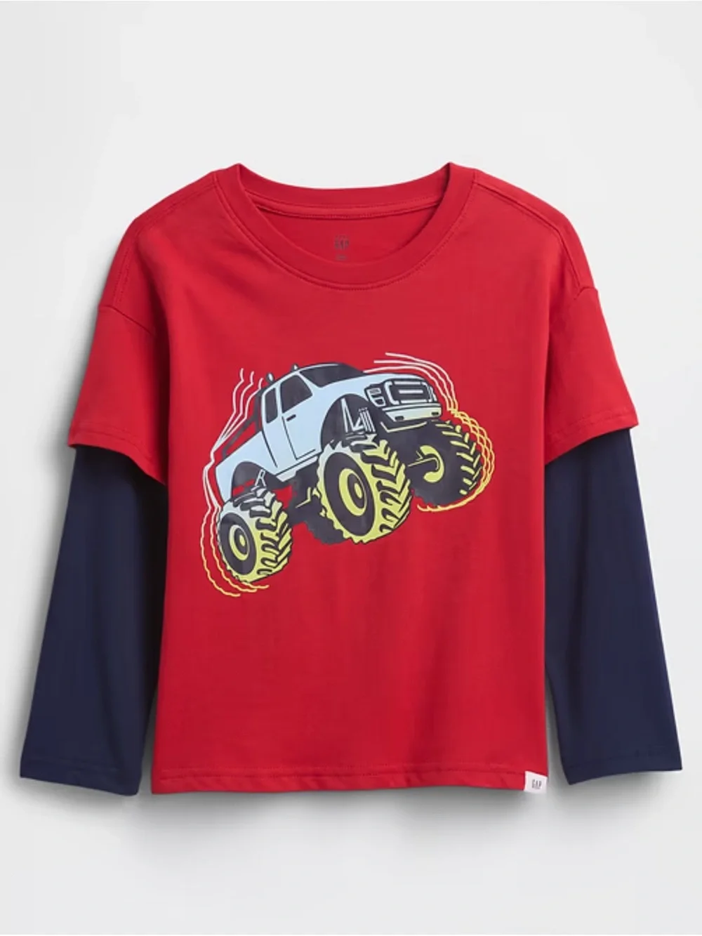 🆕 Gap babyGap Baby Toddler Boy's Long Sleeve Graphic T-Shirt Truck 18-24M